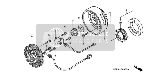 Honda NES150 2000 Generador para un 2000 Honda NES150